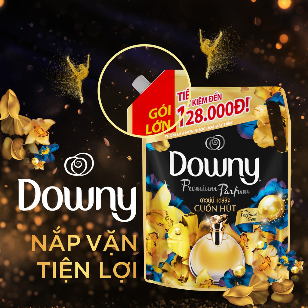 Downy nước xả vải Túi 1.4L các mùi hương nước hoa