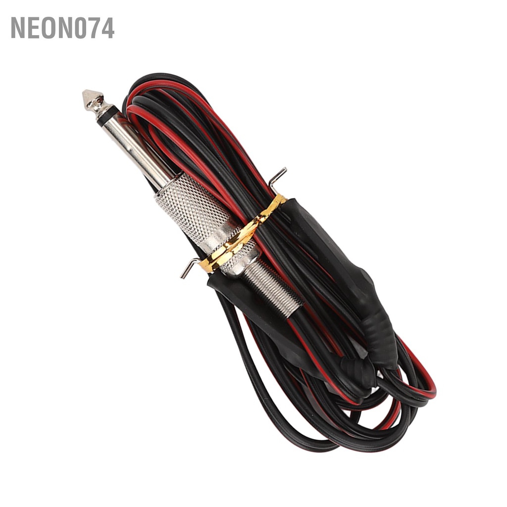 Neon074 Dây Kẹp Hình Xăm 5.6ft Máy Silicone Chuyên Nghiệp Phụ Kiện cho Nguồn Điện