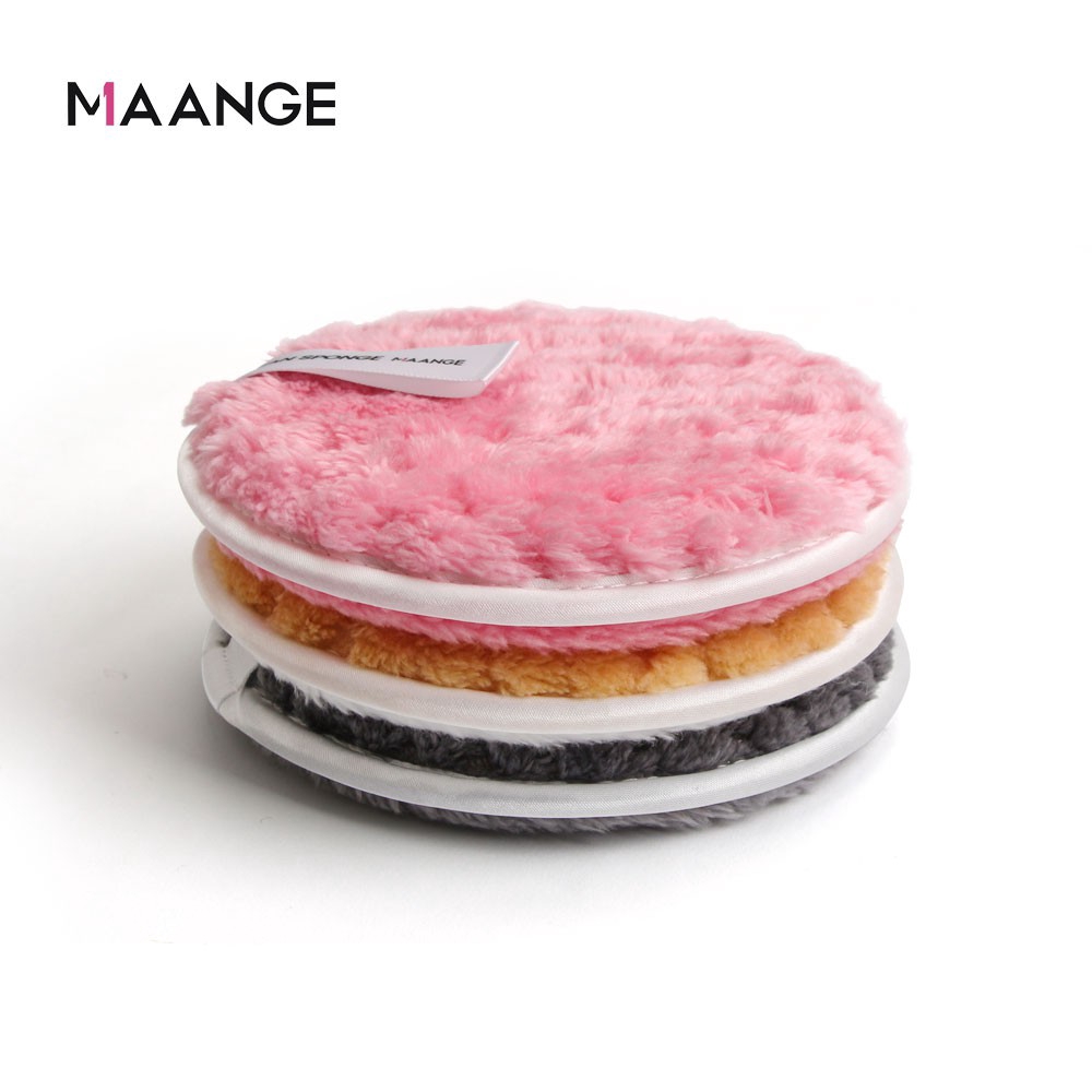 MAANGE Bông phấn Tẩy Miếng Rửa Mặt Làm Sạch（1 miếng）