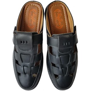 Dép bít mũi rọ nam da bò BIGGBEN HKD181