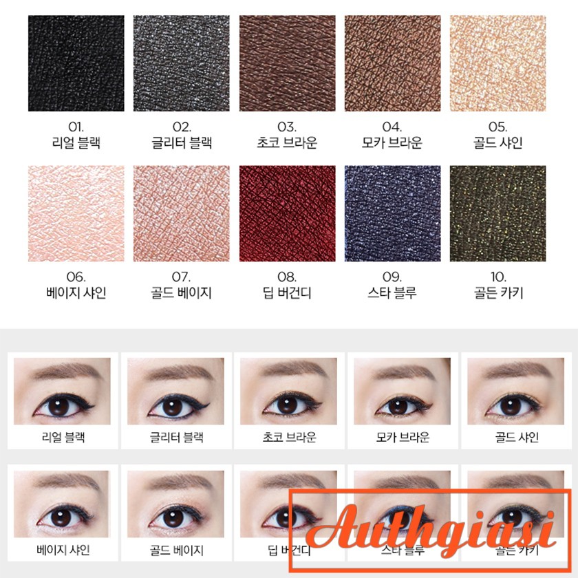 Chì kẻ mắt dễ kẻ G9skin First Auto Gel Eyeliner G9 Skin bền màu 01-10 | BigBuy360 - bigbuy360.vn