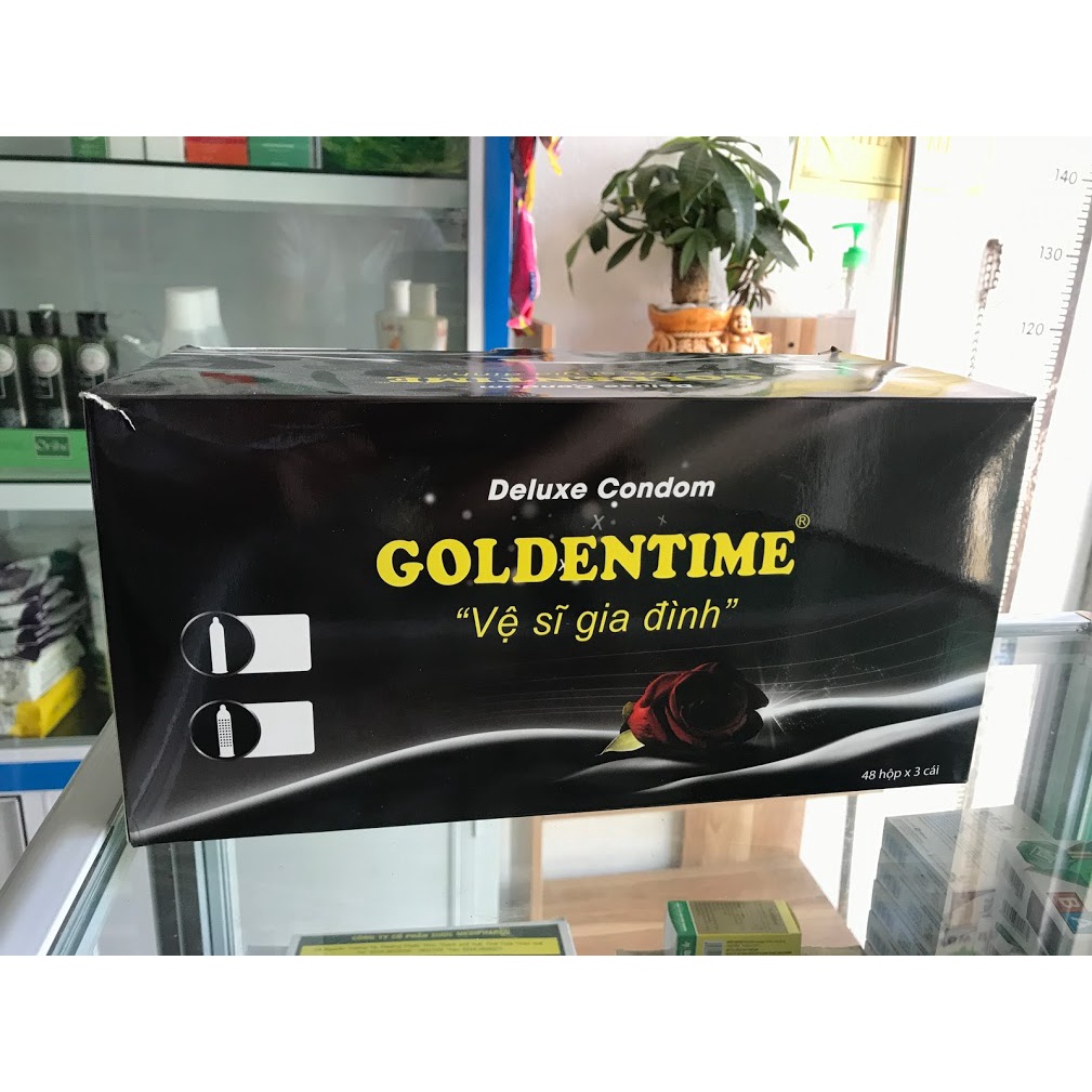 ✅ Bao cao su có gai và gân Goldentime bao cao su chống xuất tinh sớm, bcs siêu mỏng, dai, giá rẻ