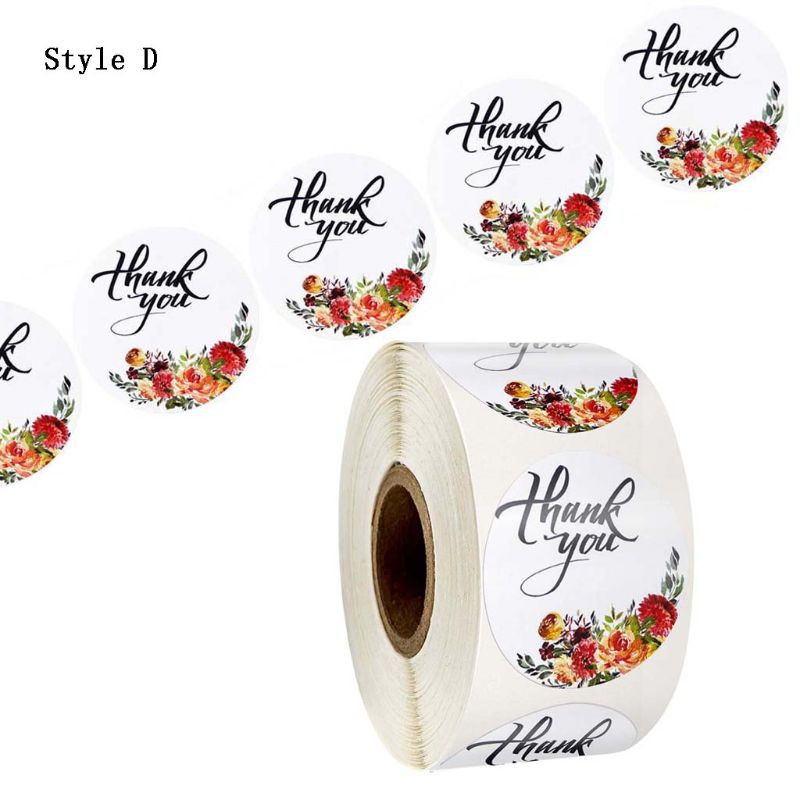 Cuộn hình dán &quot;Thank You&quot; dùng để trang trí sổ lưu niệm/ gói quà/ thiệp mời đa năng