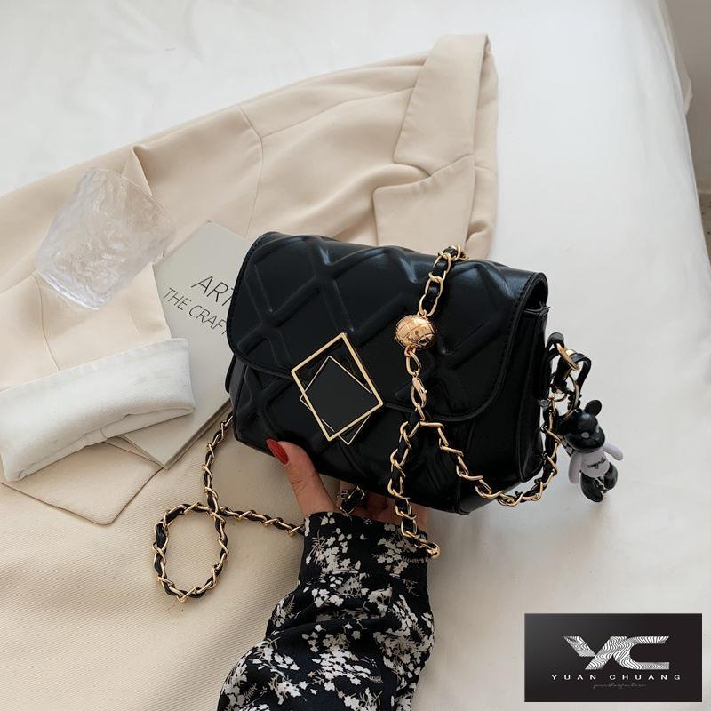 Túi Đeo Vai Hình Thoi Phối Dây Xích Nhỏ Xinh Thời Trang Mùa Hè 2022 Cho Bạn Gái