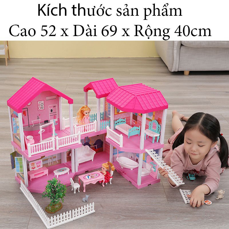 Nhà Búp Bê Cỡ Lớn Búp bê barbie Kích thước 60-70 cm Blockbuilding