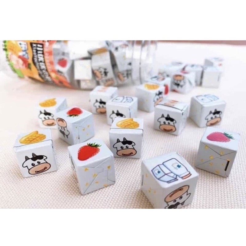 kẹo sữa chua cube /sữa bò/sữa chua /dâu