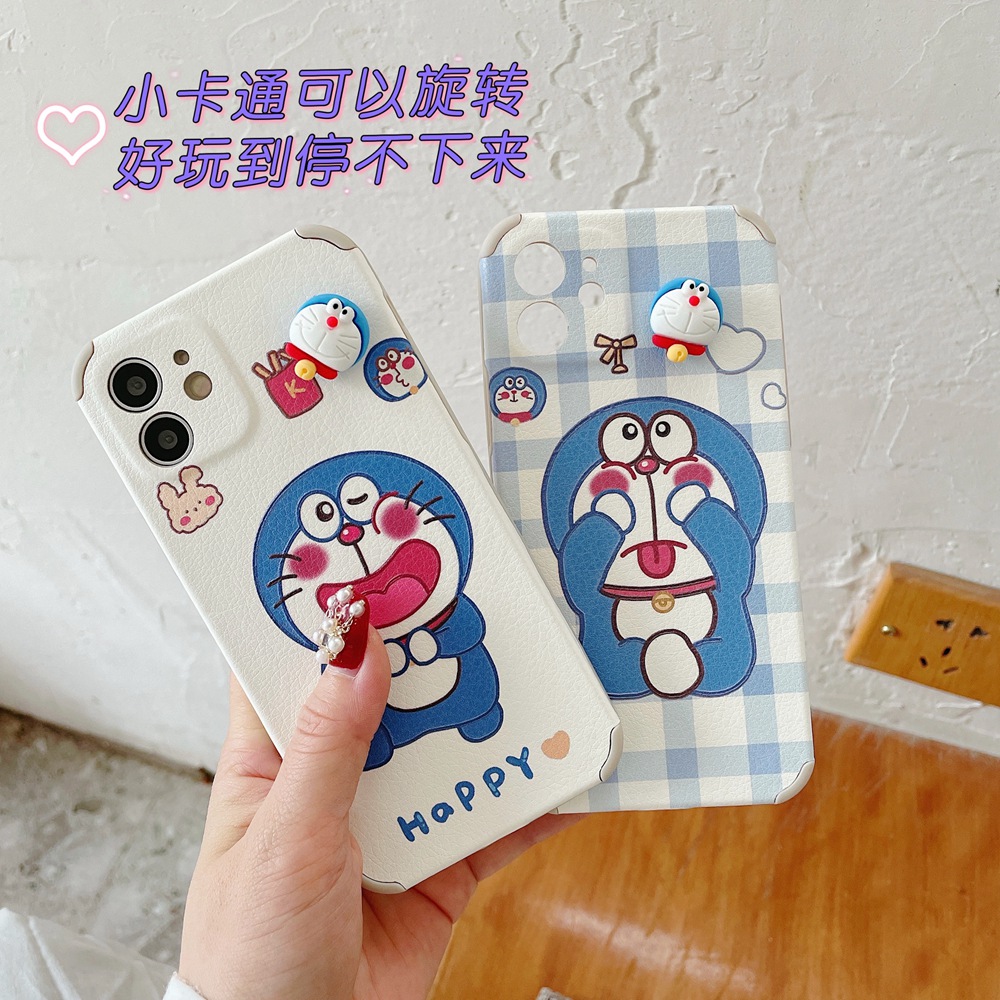 Ốp Điện Thoại Tpu Mềm Hình Doraemon 3d Bảo Vệ Toàn Diện Cho Iphone 11x12 Xs Xr 7plus