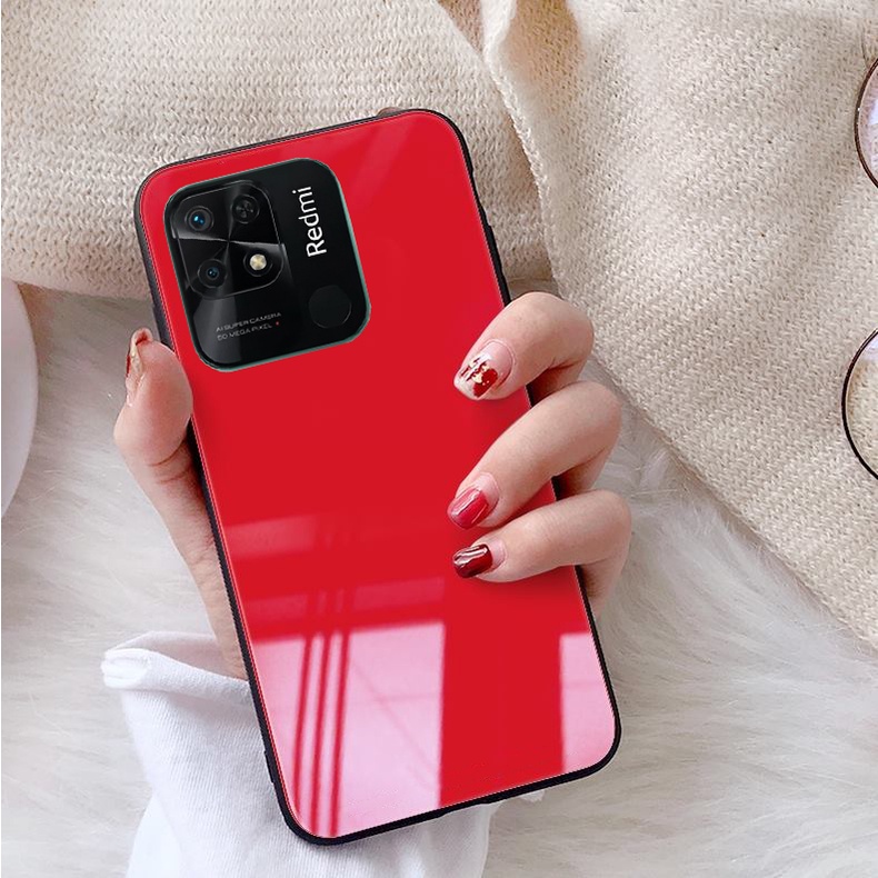 Ốp Lưng REDMI 10C Mặt kính gương sáng bóng cao cấp