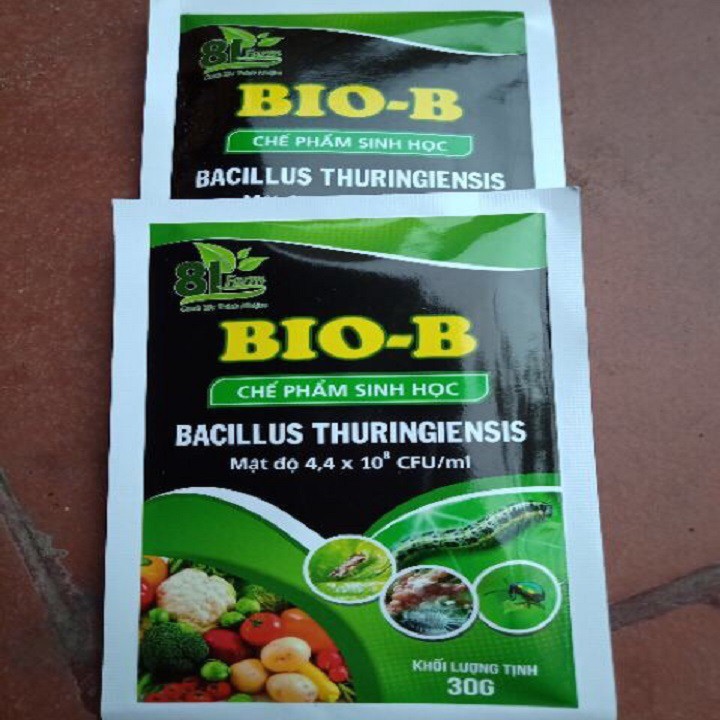 Chế phẩm trừ sâu sinh học BIO B gói 30g - Dùng để diệt các loại côn trùng, sâu bọ, rầy rệp, nhện đỏ, bọ xít ...