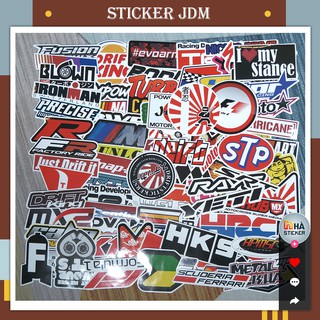 Set 100 Sticker Dán JDM PVC Chống Nước | Dán Điện Thoại | Dán Laptop | Dán Mũ Bảo Hiểm | Dán Vali [Nhà Sticker]