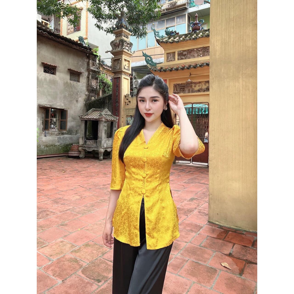 Quần Áo đi Lễ chùa - Đồ Lam Đi Chùa - Bộ Đi Lễ Chùa Lụa Cao Cấp Chất Mềm Mịn