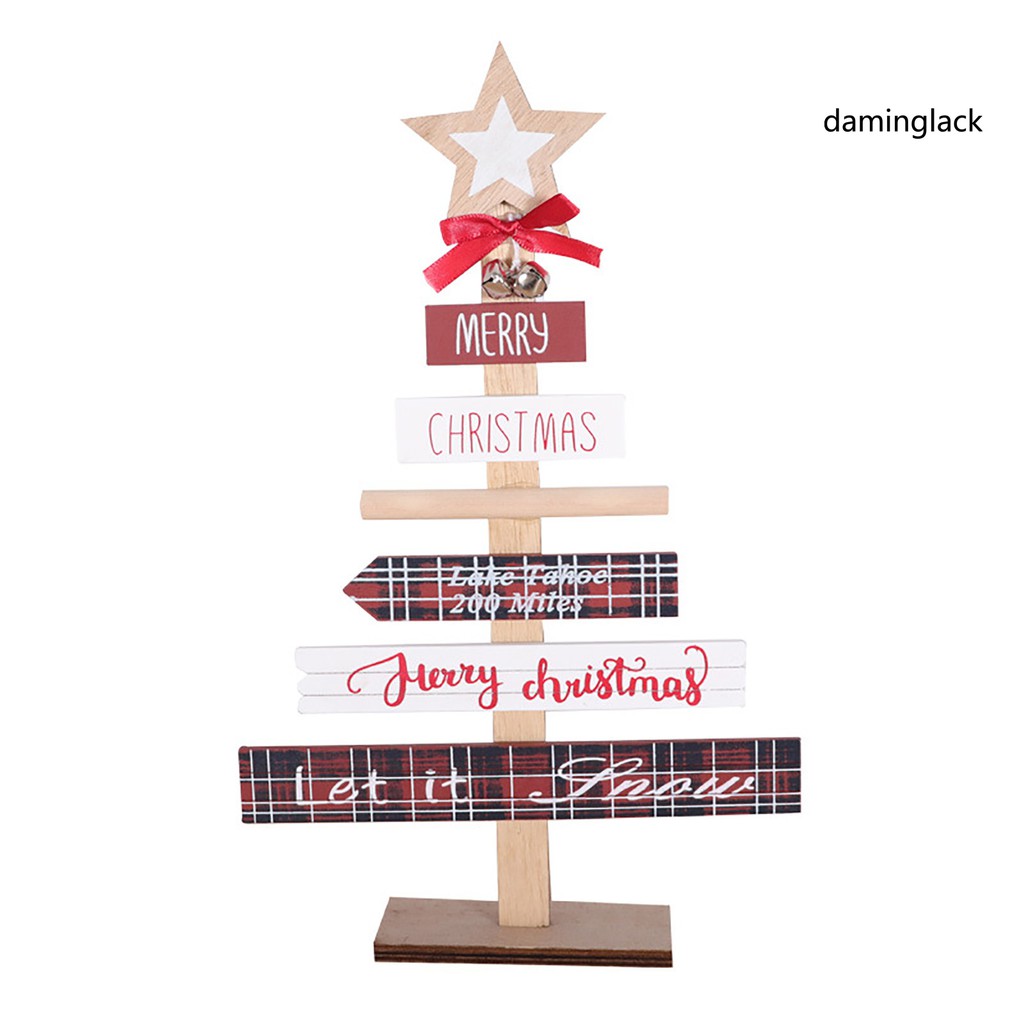 Cây thông Noel trang trí tạo hình chữ cái thích hợp làm quà tặng gia đình