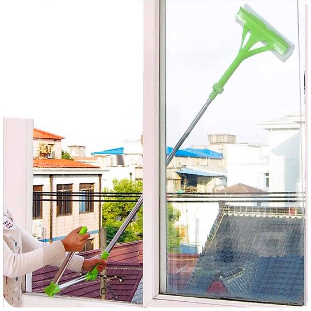 EuroQuality Cây lau kính xếp gọn 2 mặt Umax 133cm -