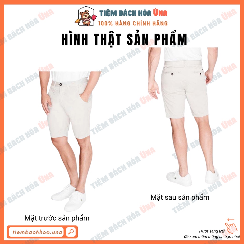 Quần short kaki nam Pierre Cardin cao cấp có túi hợp thời trang