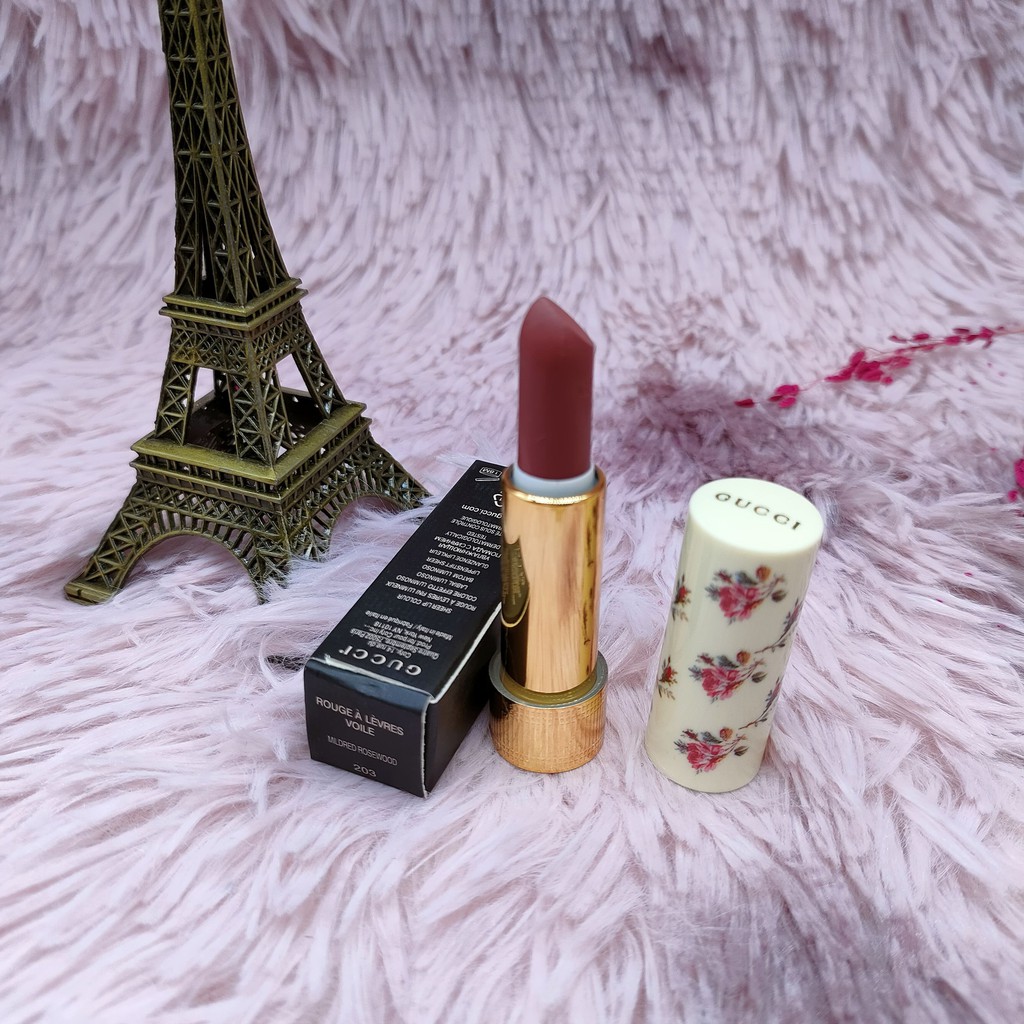 Son Gucci Rouge À Lèvres Voile Vỏ Hoa mini 1.3g Cao Cấp Đủ Tone Hot Hit Bền Màu Không Trôi | BigBuy360 - bigbuy360.vn