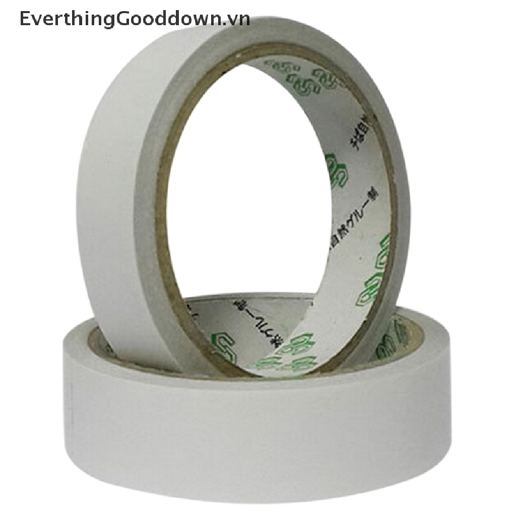 Cuộn 2 / 10 Cuộn Băng Keo Hai Mặt Màu Trắng Siêu Dính
