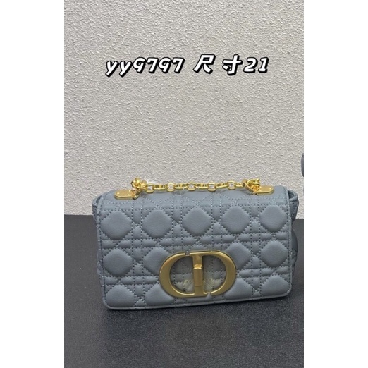 Túi đeo chéo da thật size 21cm thương hiệu Dior CD cao cấp mẫu mới
