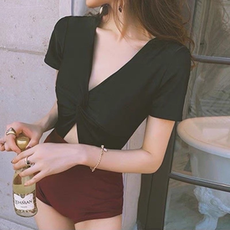 Áo tắm 1 mảnh thắt nơ đen đỏ