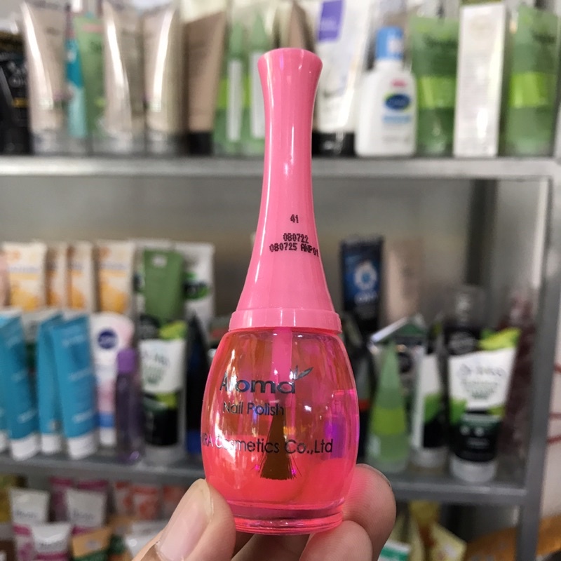 Nước sơn bóng Aroma loại tốt bóng hồng Aroma Nail Polish 