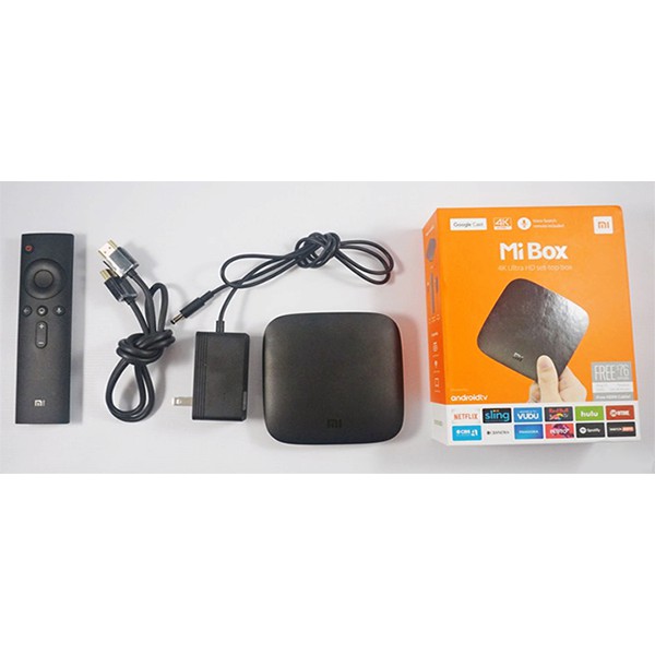 Android Tivi Box Xiaomi Mibox 4K Global Quốc Tế tìm kiếm giọng nói Tiếng Việt