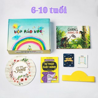 Hộp Háo Hức KHÁM PHÁ THẾ GIỚI 6-10 tuổi: Combo 2 cuốn sách và Set trò chơi TỚ ĐỐ BẠN ĐOÁN