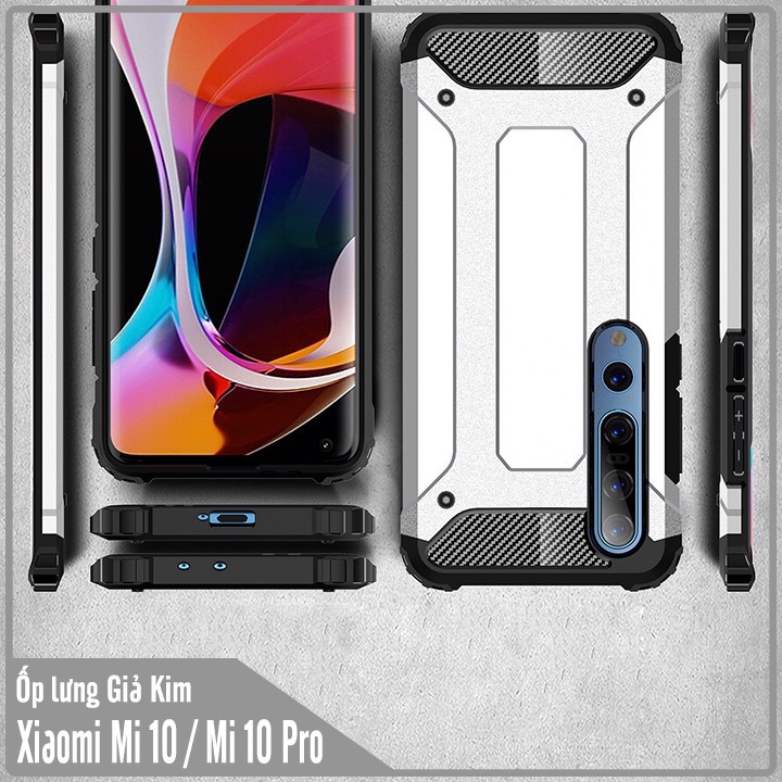 Ốp lưng cho Xiaomi Mi 10 / Mi 10 Pro Giả kim - Chống sốc