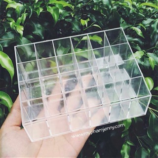 KHAY ĐỰNG SON 24 Ô 🌺Khay đựng son 24 ô loại khay mỏng là "trợ thủ" đắc lực giúp bạn đựng các loại son moi