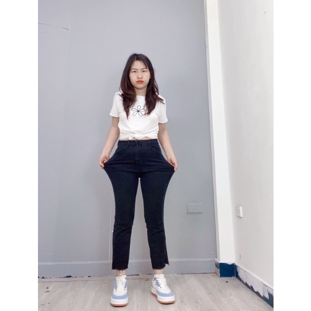 Quần đen dáng suông siêu co dãn có BIGSIZE