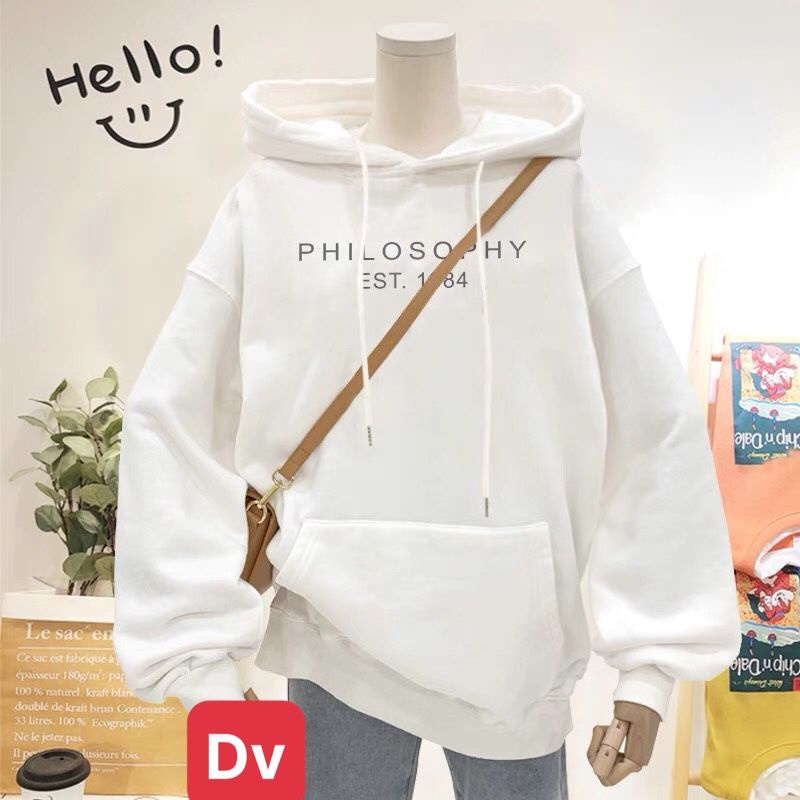 Áo Hoodie chữ PHILSOOPHY mũ 2 lớp siêu đẹp