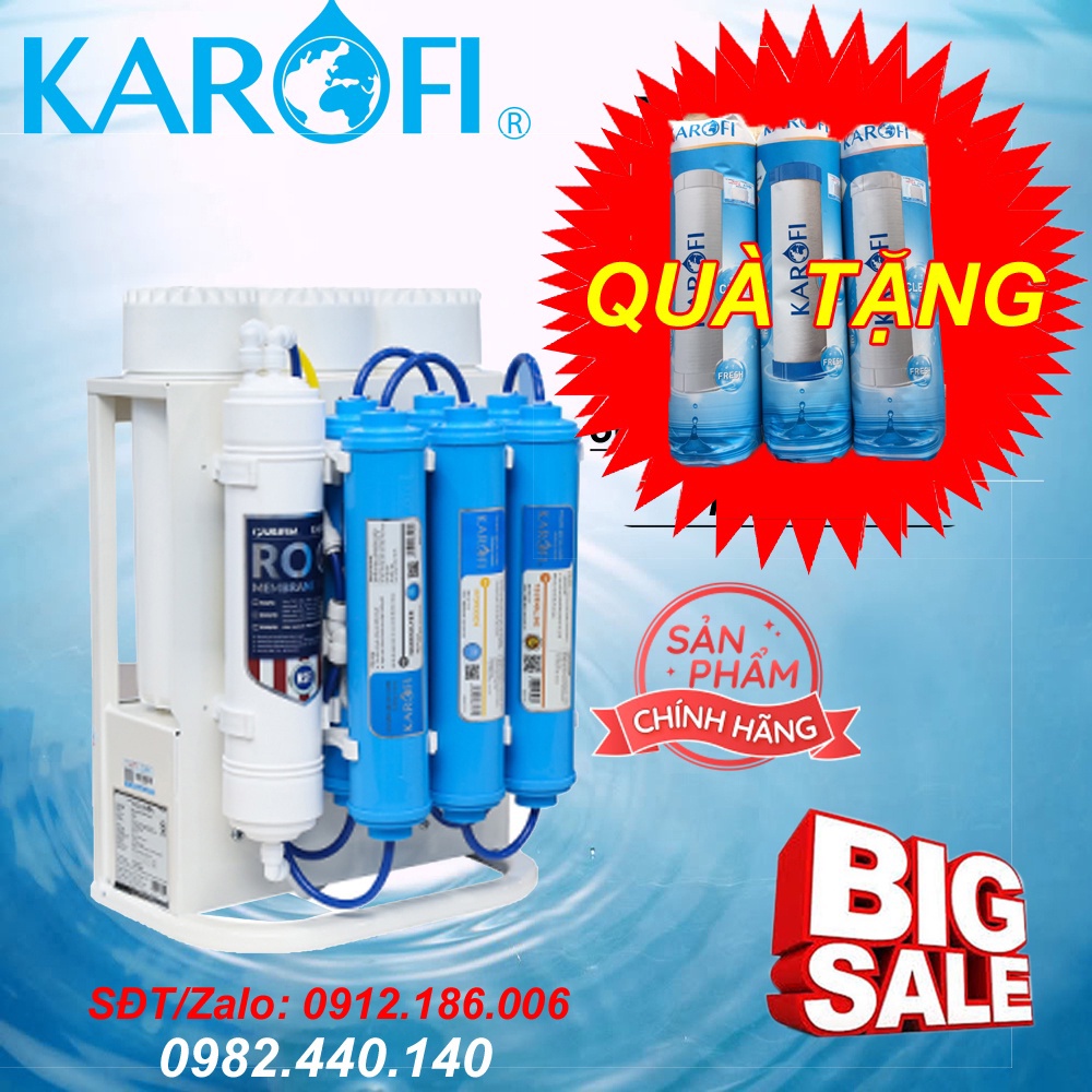 MÁY LỌC NƯỚC KAROFI KAQ-U03 (10 Lõi) - Hàng chính hãng