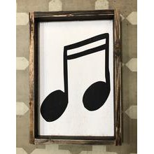 Tranh gỗ decor treo tường trang trí hình nốt nhạc xinh xắn phong cách vintage