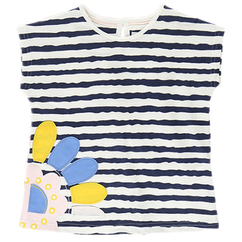 Áo thun BEAR LEADER in họa tiết hoạt hình đáng yêu phong cách Âu Mỹ 2022 thời trang mùa hè dành cho bé gái