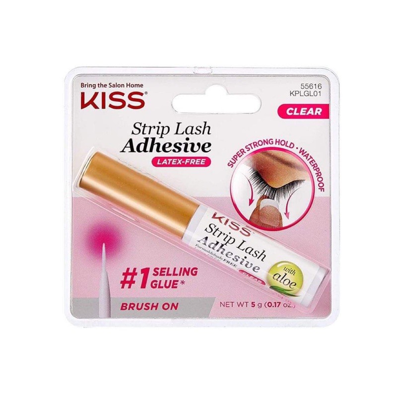 Keo Dán Mi Kiss Strip Eyelash Lash Clear Adhesive with Aloe.