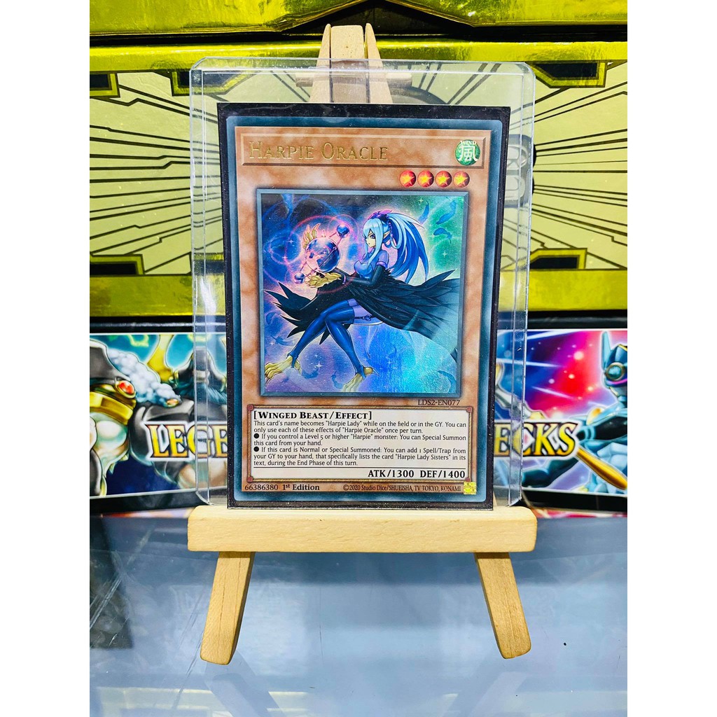 [ Dưa Hấu Yugioh ] Lá bài thẻ bài Harpie Oracle - Ultra Rare - Tặng bọc bài nhựa bảo quản