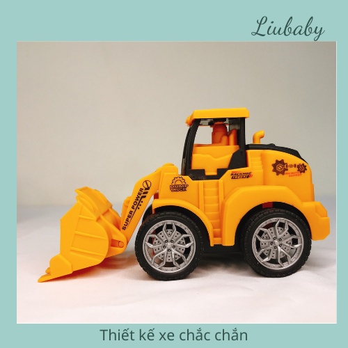 Ô tô đồ chơi trẻ em, mô hình các loại xe công trình, chất liệu nhựa ABS an toàn, bền, đẹp cho bé