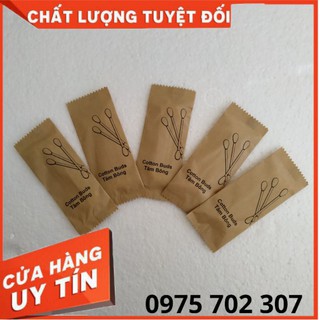 100 TÚI TĂM BÔNG [CAO CẤP] KHÁCH SẠN NHÀ NGHỈ DÙNG 1 LẦN - TĂM BÔNG GIẤY