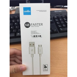 Cáp 2A chân micro N8 hiệu lovens