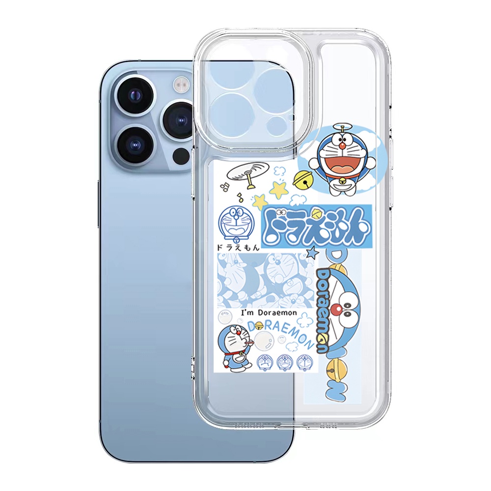 Ốp Điện Thoại TPU Gel Đệm Khí Chống Rơi Hình Doraemon Cho Samsung Galaxy S22 Plus Note 20 Ultra 10 S21 FE S20