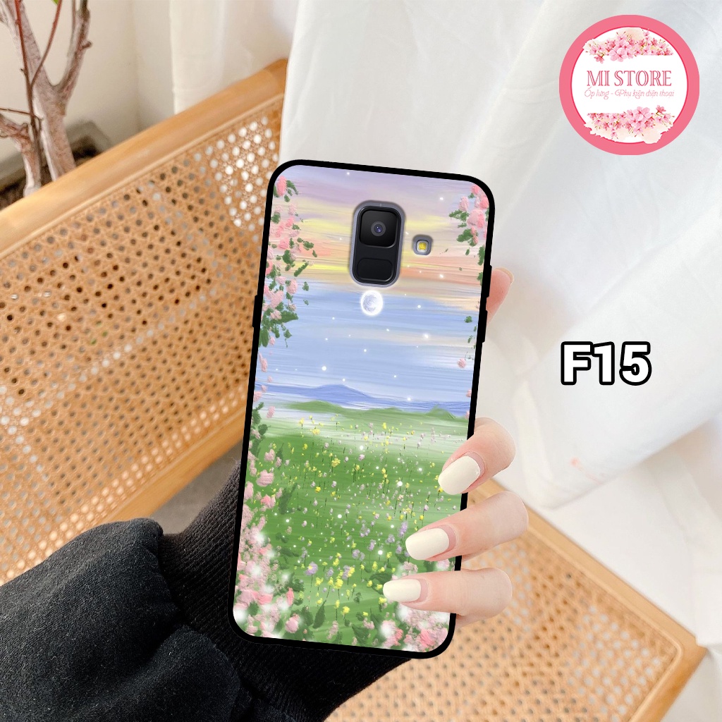 Ốp lưng SAMSUNG GALAXY A6 - A8 2018 - A6 PLUS - A8 PLUS - J6 - J6 PLUS - J8 2018 in hình cánh đồng hoa nhẹ nhàng, xinh