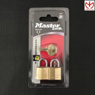 [Hỏa tốc HCM] Bộ 2 khóa vali Master Lock 120 EURT thân đồng 20mm chung chìa - MSOFT