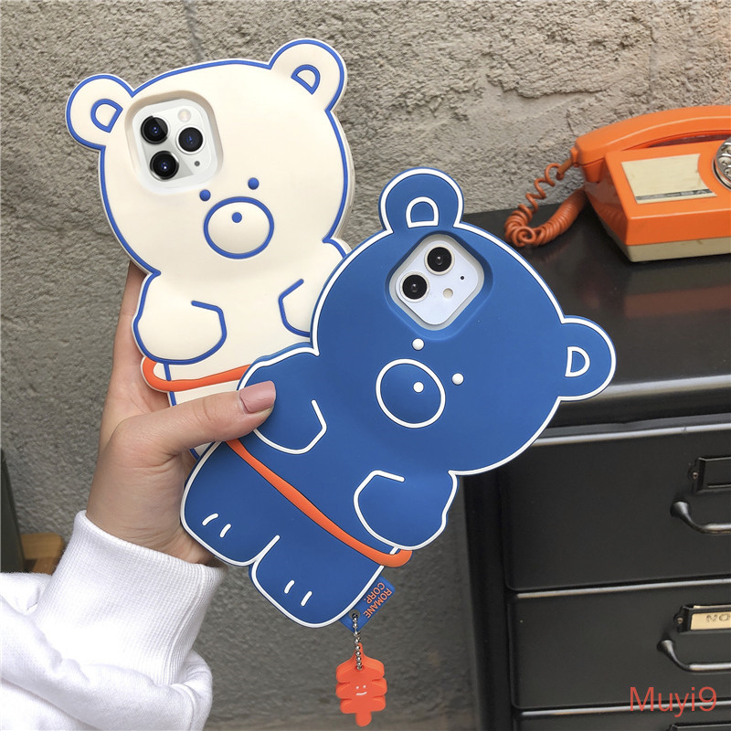 IPHONE Ốp Lưng Silicone Họa Tiết Hình Chú Gấu Thời Trang Cho Iphone12 Pro Max X Xs Max Xr Iphone8 / Se2 Iphone7Plus I6S | BigBuy360 - bigbuy360.vn