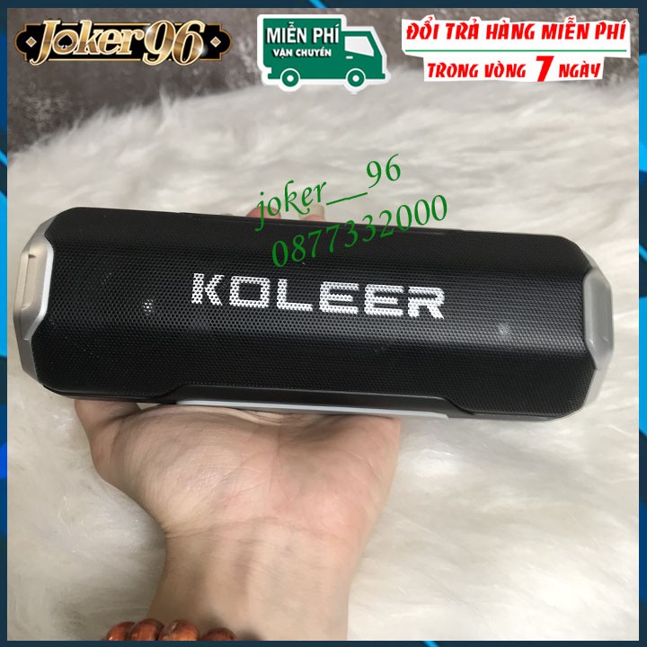 Loa Bluetooth Cầm Tay KoLeer S218 Mẫu Đẹp Thon Gọn,Âm Thanh Hay Bass Cực Mạnh Bảo Hành 6 Tháng