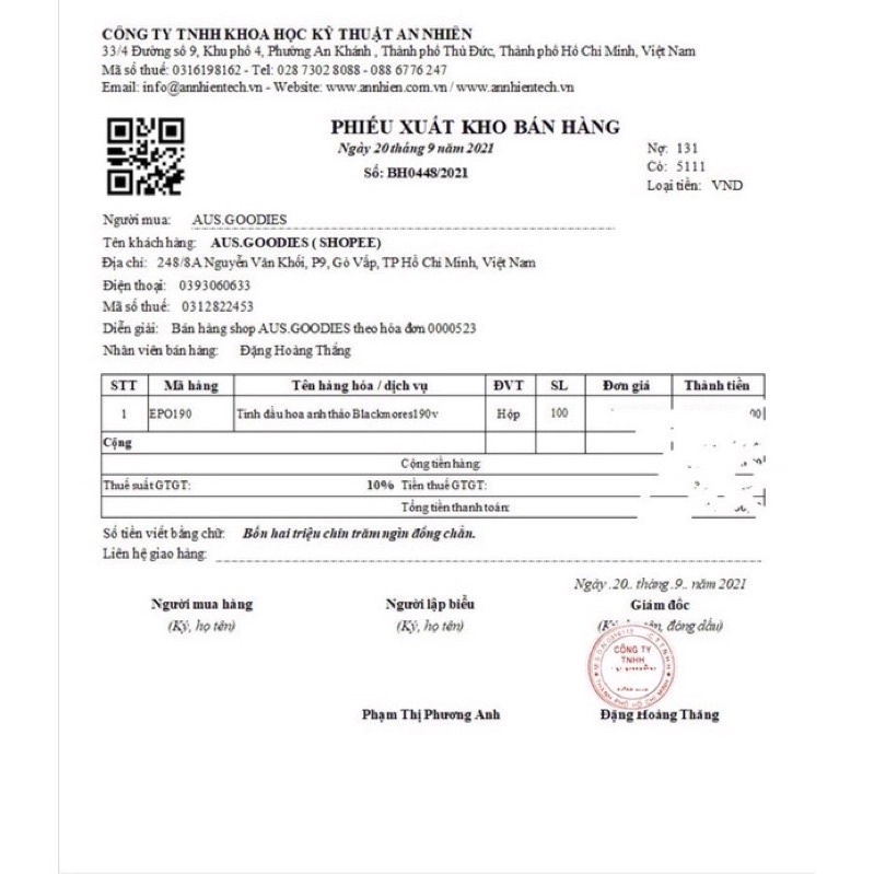 Tinh dầu hoa anh thảo Blackmores 190v - Ú𝐂