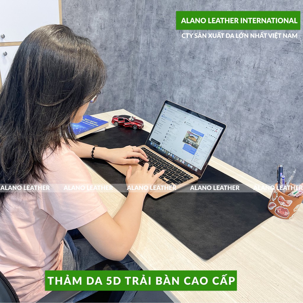 [Hình Thật / Giá Xưởng] Thảm Da Trải Bàn 5D Màu Đen Chống Thấm, Chống Trầy, Tiện Lợi, Bảo hành 2 Năm Tại Xưởng