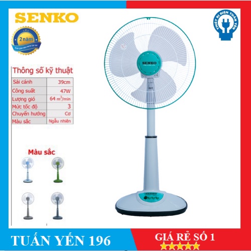 ⚡NowShip Giao Hỏa Tốc Trong Ngày tại tphcm⚡ Quạt lỡ Senko L1338-L1638 Hàng Chính Hãng 100%