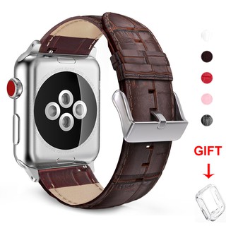 Dây đeo họa tiết da cá sấu thích hợp cho Apple Watch dòng 6 / Se / 5 / 4 / 3 / 2 / 1 Iwatch 38mm 40mm 42mm 44mm