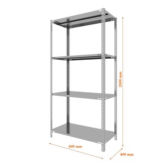 Kệ kho sắt v lỗ đựng đồ đa năng sơn tĩnh điện kích thước : Dài 60cm, Rộng 40cm, Cao 200cm gồm 4 tầng