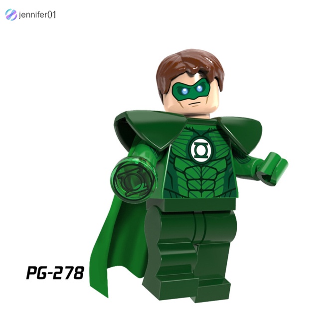 Bộ Đồ Chơi Lắp Ráp Lego Mini Chủ Đề Siêu Anh Hùng Màu Xanh Lá Cây Đèn Lồng Lạnh Giáo Dục Cho Bé