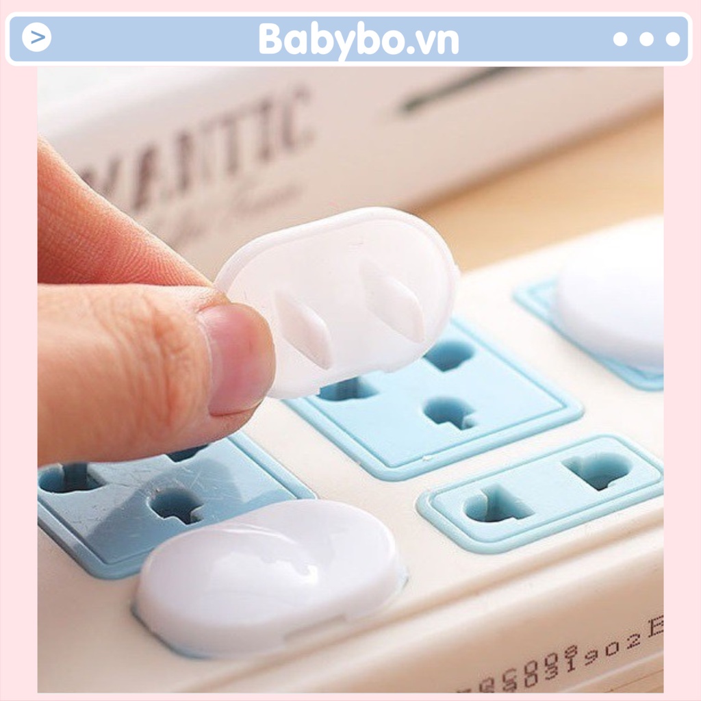 Combo 10 nút bịt ổ điện 2 chấu ngăn ngừa bé nghịch ổ điện, bảo vệ an toàn cho bé (Tặng thêm 1 chiếc)