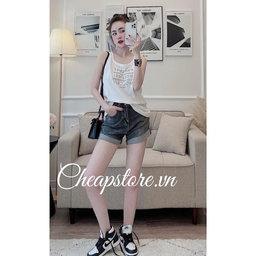 [Mã FAMAYWA giảm 10K đơn 50K] Áo phông giấy nữ_Áo ba lỗ thun giấy in chữ 2 màu basic hottrend 2021 | BigBuy360 - bigbuy360.vn